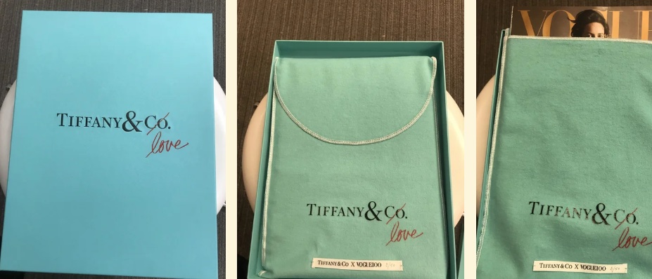 Tiffany & Co. gift boxes still